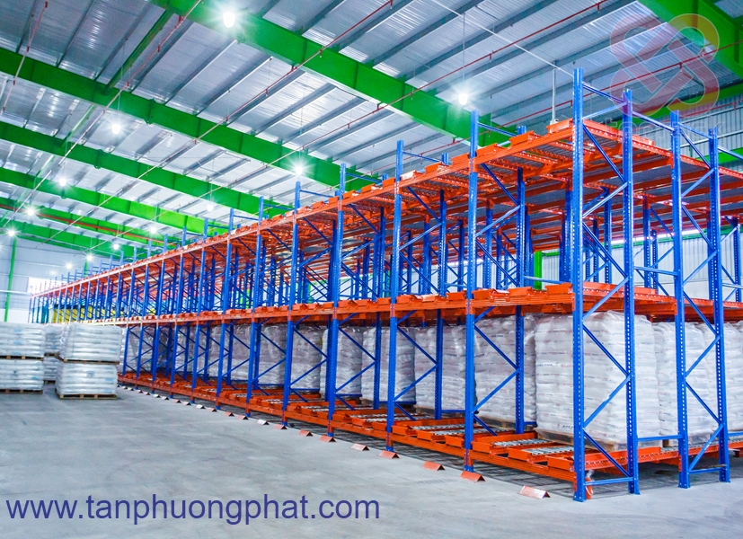 Kệ Roller Flow – Interroll Rack | Lưu trữ pallet theo nguyên tắc FIFO
