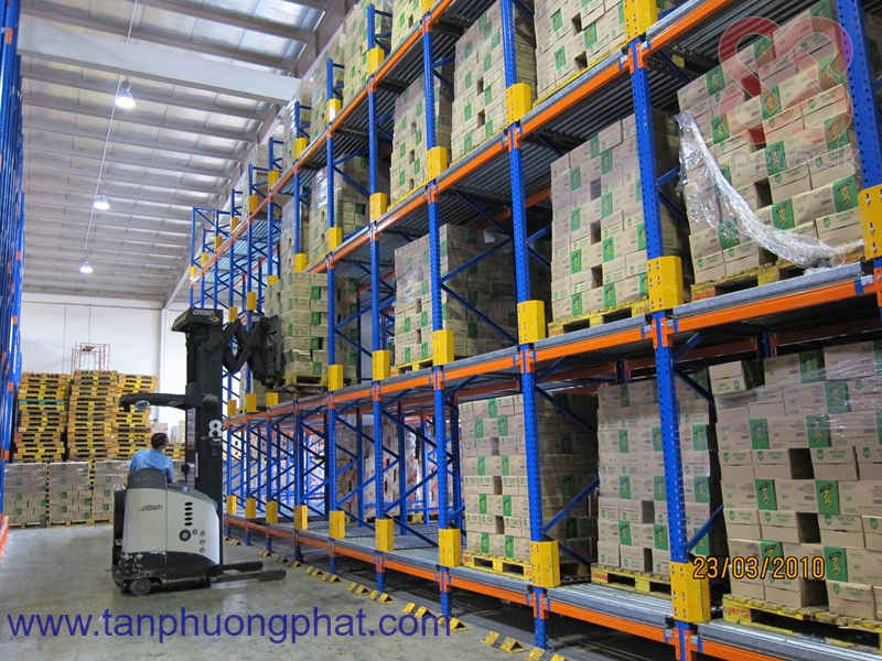 Kệ Roller Flow – Interroll Rack | Lưu trữ pallet theo nguyên tắc FIFO