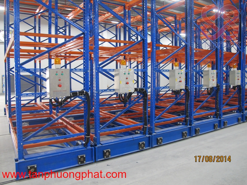 Kệ Mobile Rack – Tối ưu diện tích, tăng sức chứa kho hàng